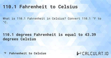110 Fahrenheit To Celsius Calculatio 110 Fahrenheit To Celsius Calculatio