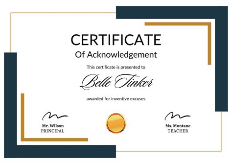 Certificate Of Acknowledgement For Students Funny Etsy Certificate Of Acknowledgement For Students Funny Etsy