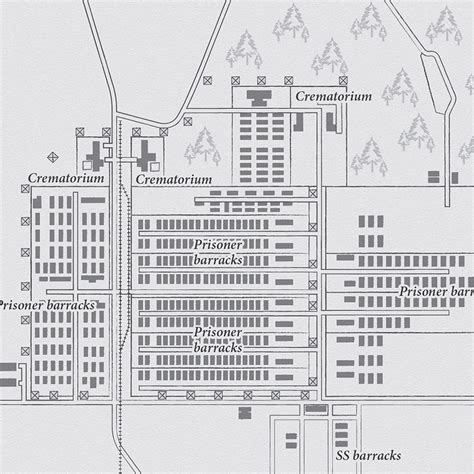Concentration Camp Auschwitz Map