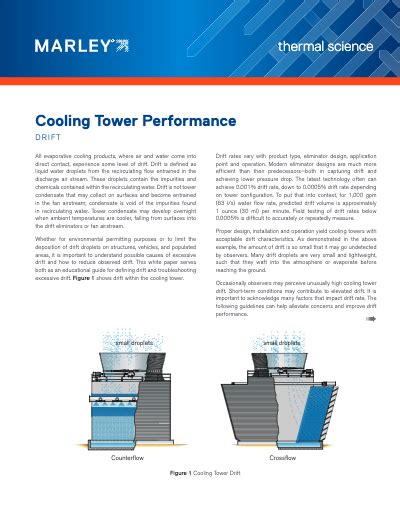 Cooling Tower Performance Drift Spx Cooling Technologies Cooling Tower Performance Drift Spx Cooling Technologies
