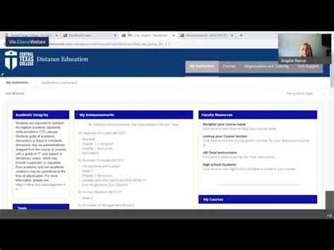 Ctc Live Using Blackboard Youtube
