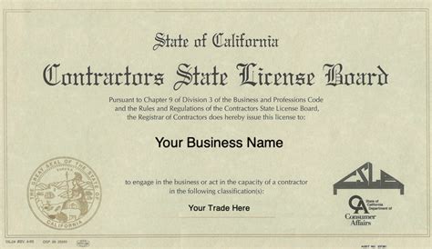 General Contractor License California General Contractor License California