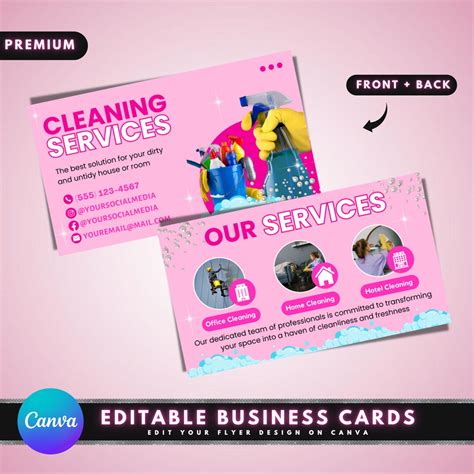 House Cleaning Business Cards Examples House Cleaning Business Cards Examples