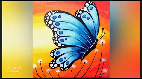 How To Paint A Butterfly Acrylic Painting For Beginners Easy Step How To Paint A Butterfly Acrylic Painting For Beginners Easy Step