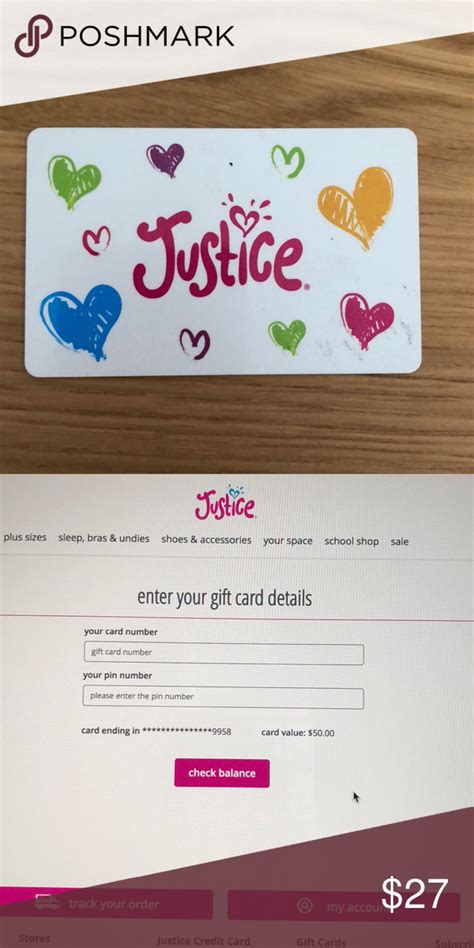 Justice 50 Gift Card Justice Gift Card Gift Card 50Th Gifts Justice 50 Gift Card Justice Gift Card Gift Card 50Th Gifts