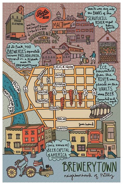 Map Of Brewerytown Philadelphia Philly Neighborhood Map Philly Art Map Of Brewerytown Philadelphia Philly Neighborhood Map Philly Art