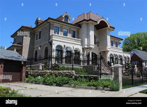 Mcmansion Jamaica Estates Queens New York Stock Photo Royalty Free Mcmansion Jamaica Estates Queens New York Stock Photo Royalty Free