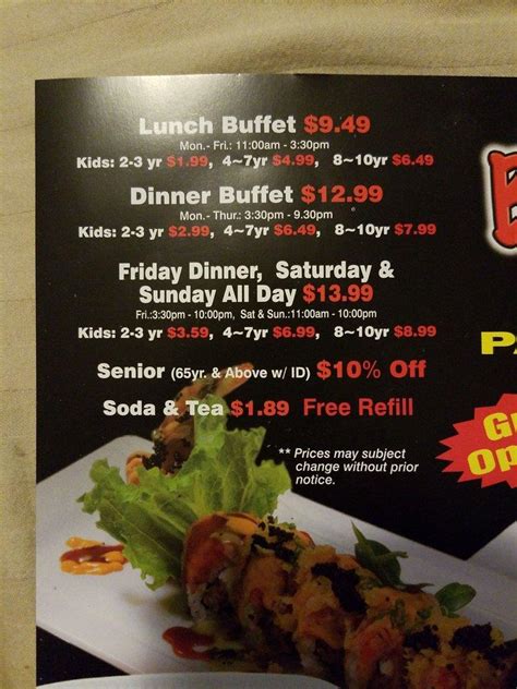 Menu At Buffet City Restaurant Hemet Menu At Buffet City Restaurant Hemet