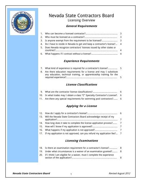 Nevada State Contractors Board Nevada State Contractors Board Pdf Nevada State Contractors Board Nevada State Contractors Board Pdf
