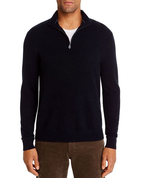 The Men S Store At Bloomingdale S Cashmere Half Zip Sweater Men
