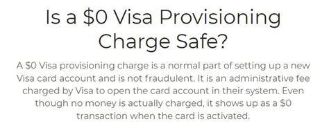 What Is A Visa Provisioning Service 0 Charge On A Bank Statement Is What Is A Visa Provisioning Service 0 Charge On A Bank Statement Is