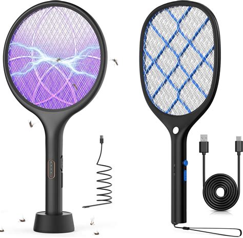 Yissvic Electric Fly Swatter 4000V Bug Zapper Racket Dual Modes Yissvic Electric Fly Swatter 4000V Bug Zapper Racket Dual Modes